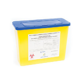 Sharps disposal container