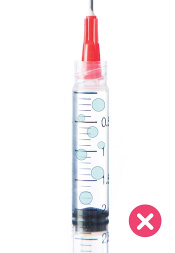 Transfer TAKHZYRO into syringe and switch to the pointed tip administration (injection) needle